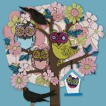 Summer Owl Tree-Helen Musselwhite-Framed Art Print