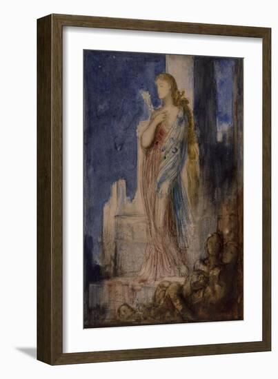 Helen on the Ramparts of Troy-Gustave Moreau-Framed Giclee Print