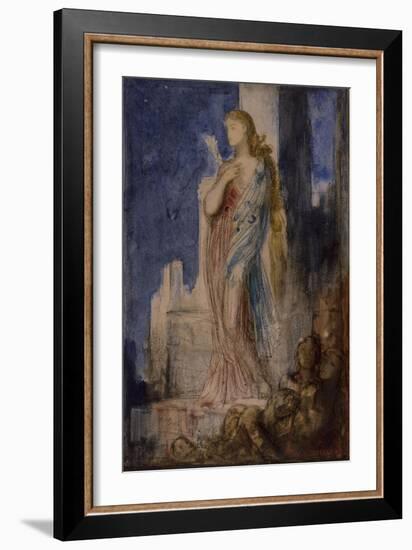 Helen on the Ramparts of Troy-Gustave Moreau-Framed Giclee Print