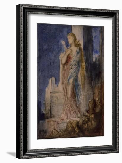 Helen on the Ramparts of Troy-Gustave Moreau-Framed Giclee Print