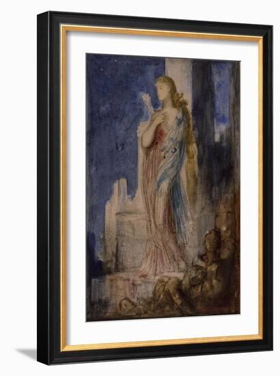 Helen on the Ramparts of Troy-Gustave Moreau-Framed Giclee Print