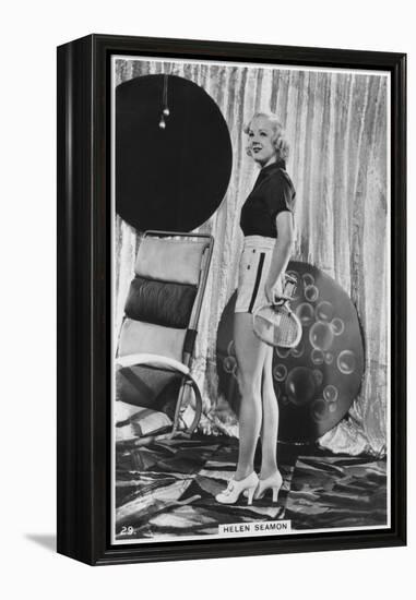 Helen Seamon, American Film Actress, C1938-null-Framed Premier Image Canvas