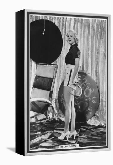 Helen Seamon, American Film Actress, C1938-null-Framed Premier Image Canvas