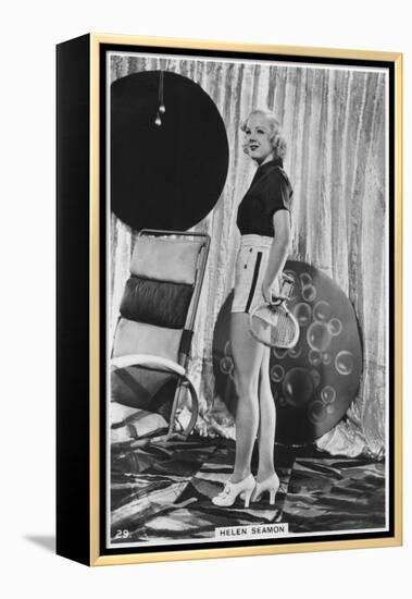 Helen Seamon, American Film Actress, C1938-null-Framed Premier Image Canvas