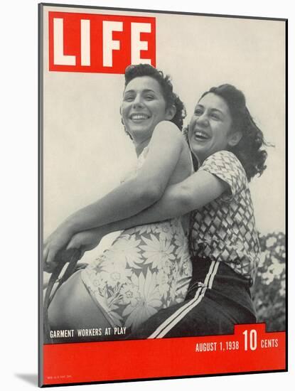 Helen Wachtel and Gladys Kamilhair, International Ladies Garment Workers Union, August 1, 1938-Hansel Mieth-Mounted Photographic Print