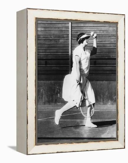 Helen Wills During a Practice Game at San Francisco, June 1925-null-Framed Stretched Canvas