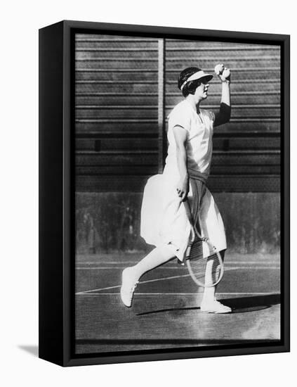 Helen Wills During a Practice Game at San Francisco, June 1925-null-Framed Stretched Canvas