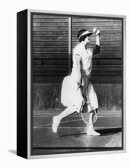 Helen Wills During a Practice Game at San Francisco, June 1925-null-Framed Stretched Canvas