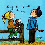 Into the Wild Blue Yonder - Jack & Jill-Helen Wright-Mounted Giclee Print