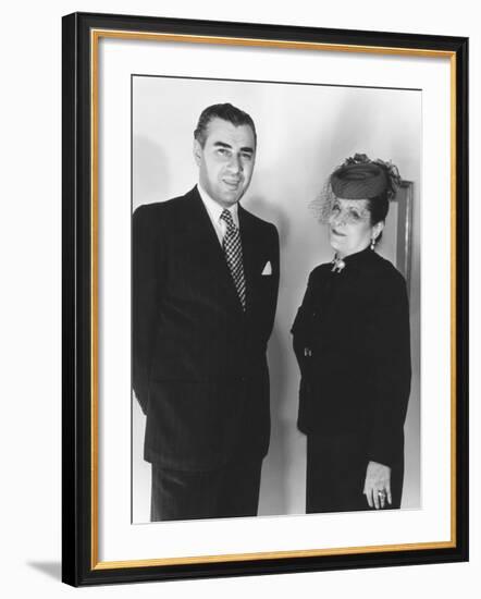 Helena Rubenstein Married Prince Artchil Gourielli-Tchkonia, in 1938-null-Framed Photo