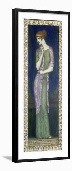 Helena. Tafelbild auf Holz mit einem Vers aus der Illias-Franz von Stuck-Framed Giclee Print