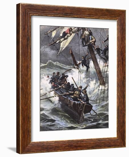 Helene Marcelle Wrecked-Achille Beltrame-Framed Art Print