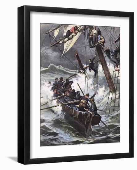 Helene Marcelle Wrecked-Achille Beltrame-Framed Art Print