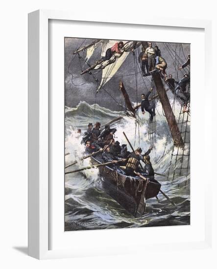 Helene Marcelle Wrecked-Achille Beltrame-Framed Art Print