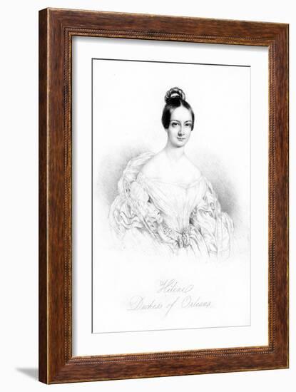 Hélène of Mecklenburg-Schwerin, Duchess of Orléans (1814-185), 19th Century-null-Framed Giclee Print