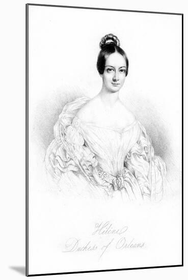 Hélène of Mecklenburg-Schwerin, Duchess of Orléans (1814-185), 19th Century-null-Mounted Giclee Print