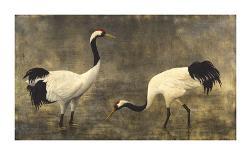 Japanese Cranes-Helene Whitwell-Premium Giclee Print