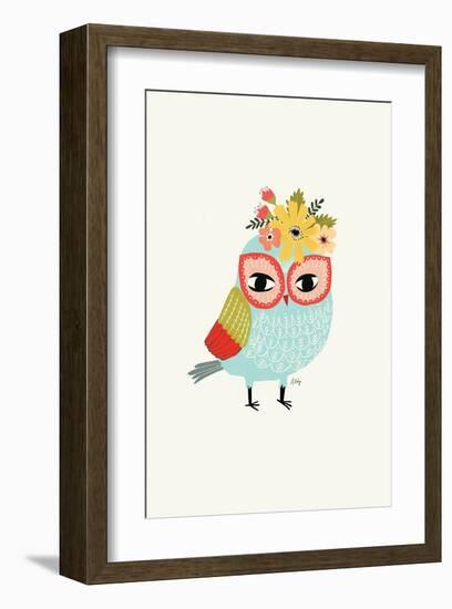 Helga Owl-Annie Bailey Art-Framed Art Print