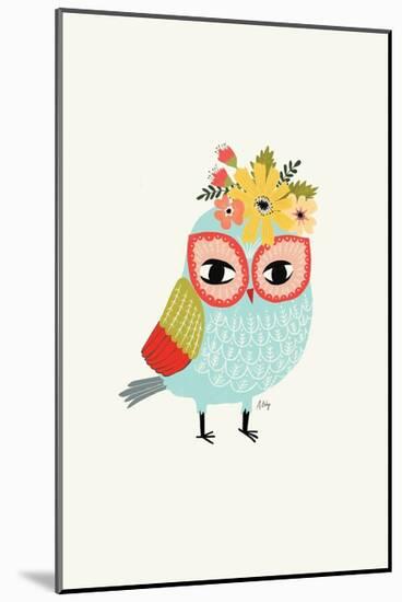 Helga Owl-Annie Bailey Art-Mounted Art Print