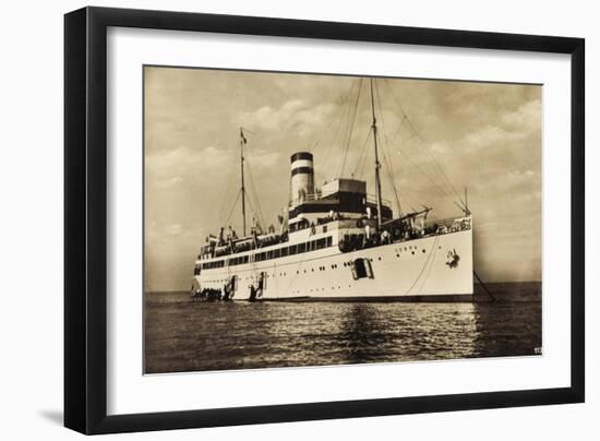 Helgoland, Hapag, Seebäderdienst, Dampfer Cobra-null-Framed Giclee Print