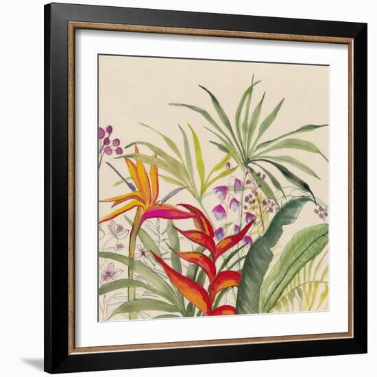 Heliconia Garden-Jacob Q-Framed Art Print