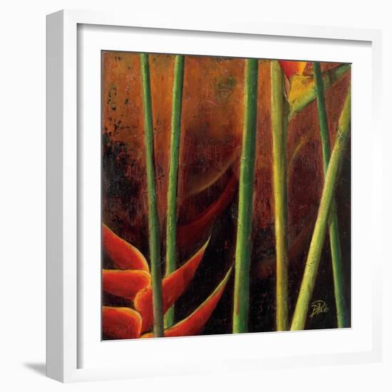 Heliconias En Naranja I-Patricia Pinto-Framed Art Print