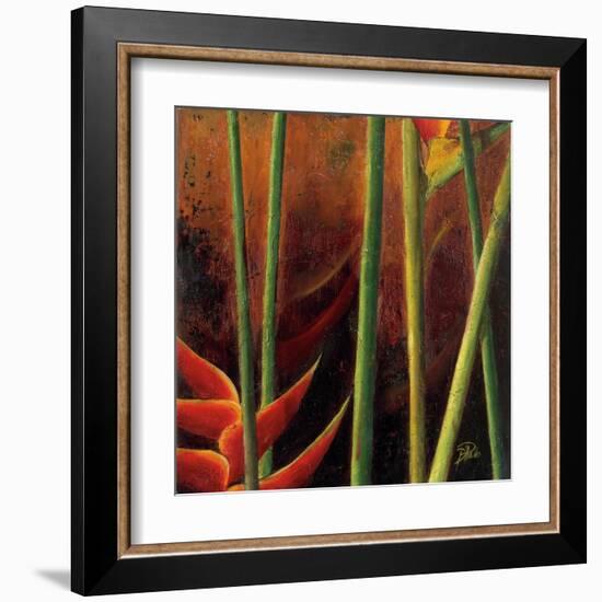 Heliconias En Naranja I-Patricia Pinto-Framed Art Print