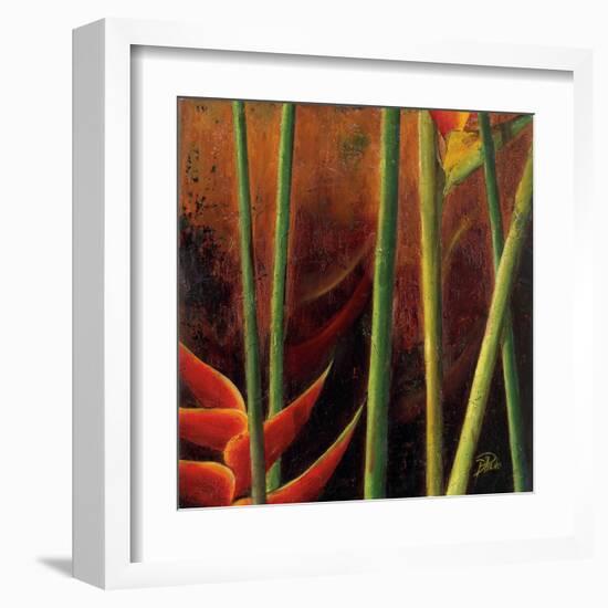 Heliconias En Naranja I-Patricia Pinto-Framed Art Print