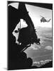Helicopter And Soldier Approaching Target in Vietnam-Stocktrek Images-Mounted Photographic Print