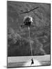 Helicopter Being Used for Ski-Towing-null-Mounted Photographic Print