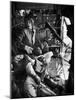 Helicopter Crew Chief James C. Farley Shouting to Crew as Wounded Comrades Lay Dying at His Feet-Larry Burrows-Mounted Photographic Print