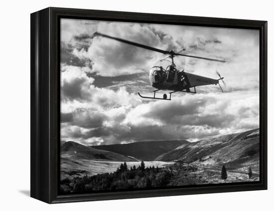 Helicopter Flying in Unidentified Location-Margaret Bourke-White-Framed Premier Image Canvas