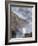 Helicopter Makes a Water Drop as Firefighters Battle a Wildfire in the San Gabriel Mountains-null-Framed Photographic Print