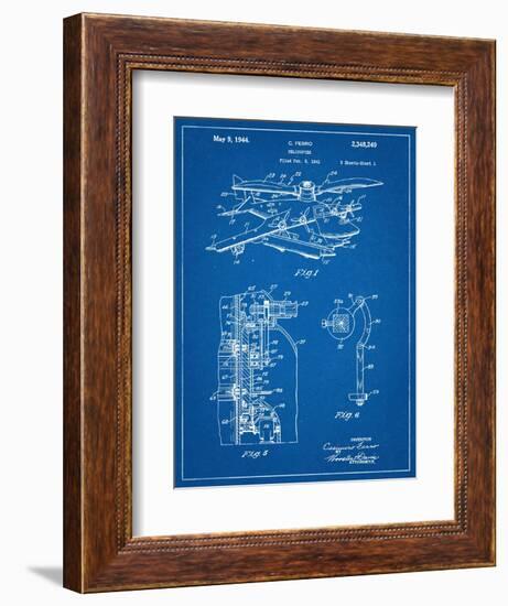 Helicopter Patent-null-Framed Premium Giclee Print
