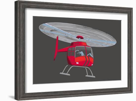 Helicopter-null-Framed Giclee Print