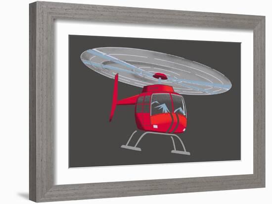 Helicopter-null-Framed Giclee Print