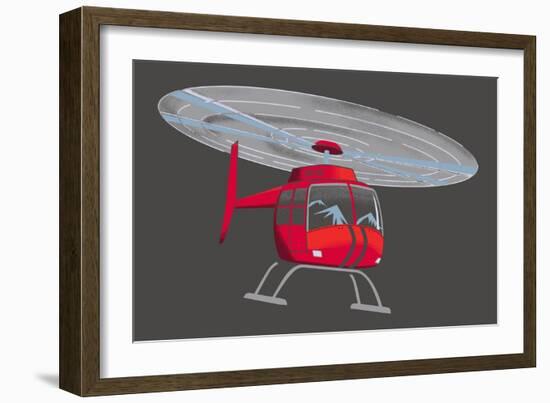 Helicopter--Framed Giclee Print