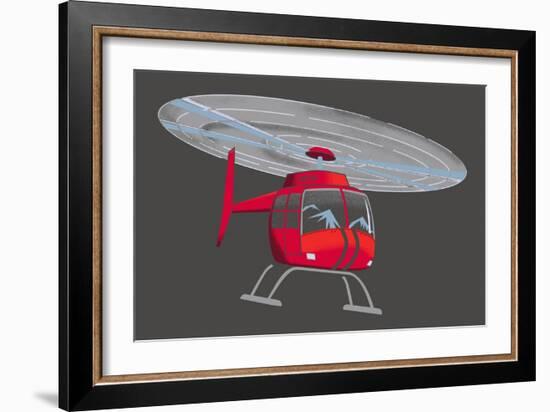 Helicopter-null-Framed Giclee Print