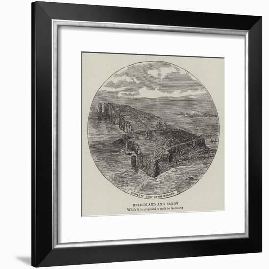 Heligoland and Sandy-null-Framed Giclee Print