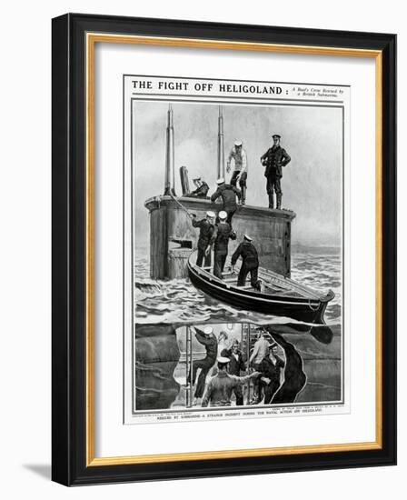 Heligoland Submarine Rescue-Paul Renouard-Framed Art Print