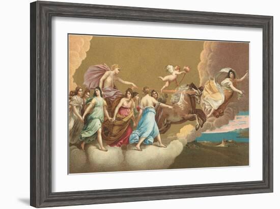 Helios with Sun Chariot-null-Framed Art Print