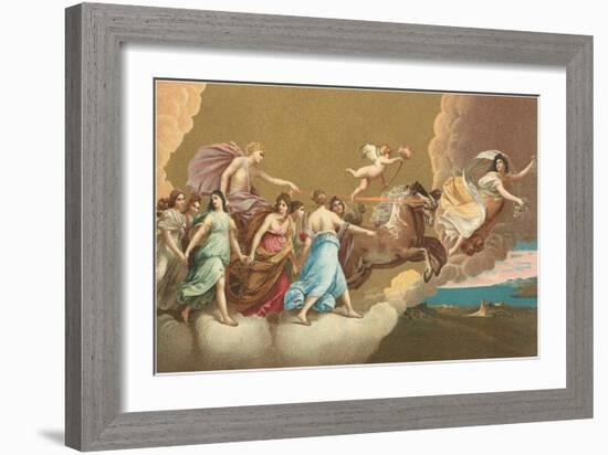 Helios with Sun Chariot-null-Framed Art Print