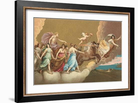 Helios with Sun Chariot-null-Framed Art Print