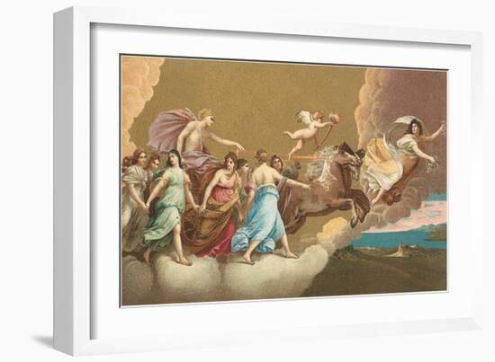 Helios with Sun Chariot-null-Framed Art Print