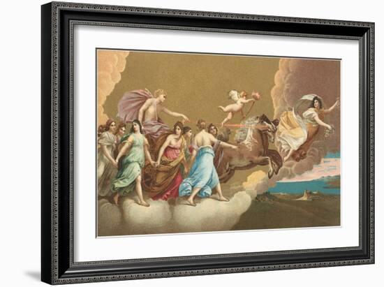 Helios with Sun Chariot-null-Framed Art Print