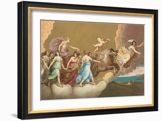 Helios with Sun Chariot-null-Framed Art Print