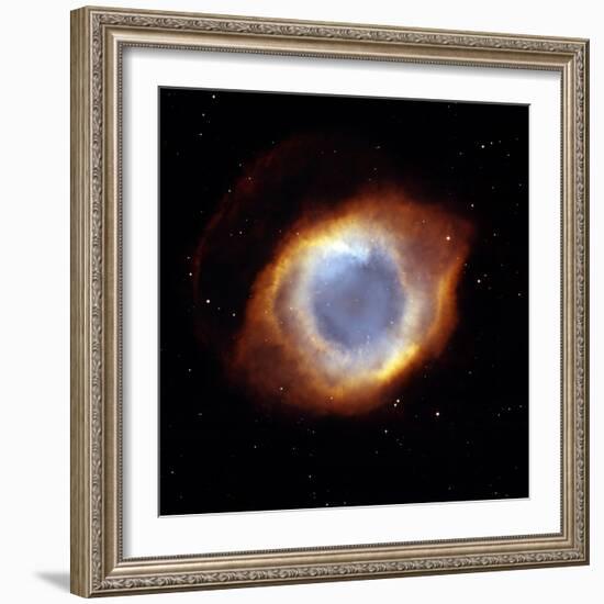 Helix Nebula, HST Image-null-Framed Premium Photographic Print