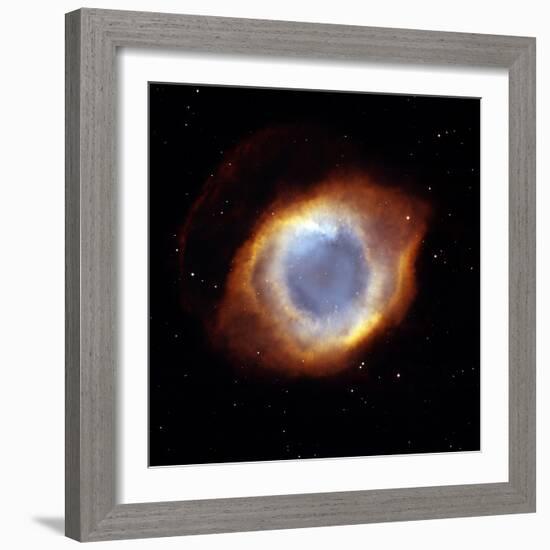 Helix Nebula, HST Image-null-Framed Premium Photographic Print