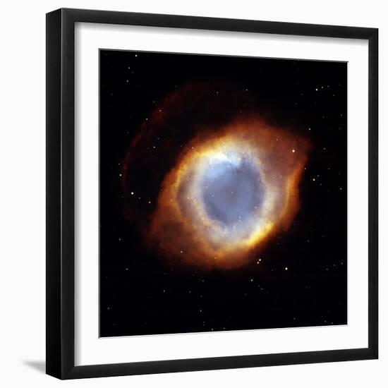 Helix Nebula, HST Image-null-Framed Premium Photographic Print