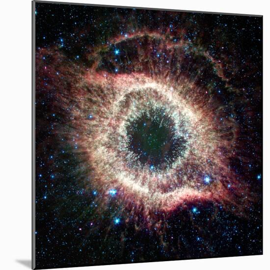 Helix Nebula, Infrared Spitzer Image-null-Mounted Premium Photographic Print